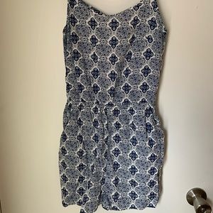 Blue Print Romper